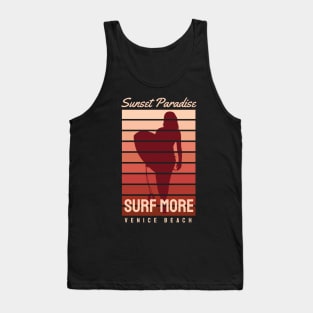 Sunset Paradise Surf More Venice Beach Tank Top